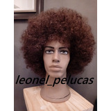 Afro Peluca Grande Castaño