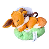 Peluche Llavero Eevee Dormido En Cesped Pokemón 