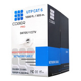 Cable Utp Cat 6 Blanco Red Rj45 Premium 250 Mhz Cctv 300 Mt