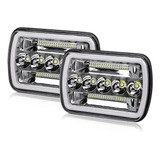 2 Faros Led De 7 X 6 Pulgadas, 5 X 7 Pulgadas, Haz Hi/lo Con