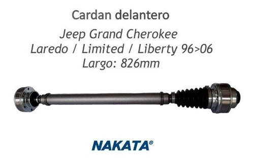 Cardan Jeep Grand Cherokee Delantero L=826mm 52099497ad Foto 3