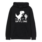 Buzo Canguro Dino T-rex No Hay Internet Mujer Hombre Unisex