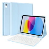 Funda Con Teclado Tqq / Para iPad 10.9  / Blue