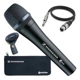 Kit Microfone Profissional Sennheiser E945 Dinâmico C/ Cabo