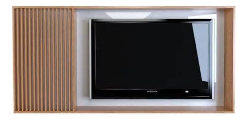 Panel De Tv Led Modular Melamina Tv Rack Varillado 1045