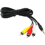 Cable 3 Rca Audio Y Video A Mini Plug Para Camara Tv Lcd