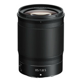 Lente Nikon 85 Mm Nikkor Z Máxima Apertura F/1.8 S