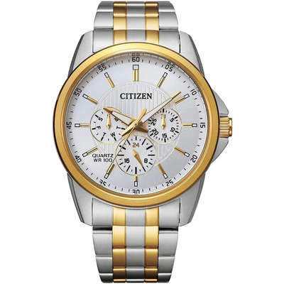 Reloj Citizen 61345 Quartz Ag8344-57b Hombre Acero Fechador | Meses sin interés