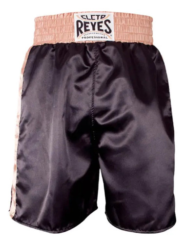 Short De Boxeo Cleto Reyes En Satin Poliester Negro\u002Foro | Envío gratis