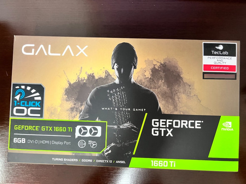 Placa Vídeo Nvidia Galax  Geforce Gtx 1660ti 6gb