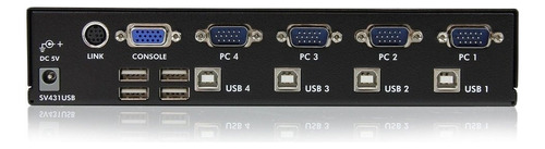 Switch Kvm 4 Puertos Usb 1 Usuario Local 1u Sv431usb /v