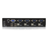 Switch Kvm 4 Puertos Usb 1 Usuario Local 1u Sv431usb /v