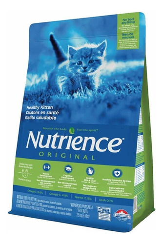 Nutrience Original Kitten Gatito Saludable 2,5 Kg