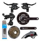 Kit Grupo Transmisión Shimano 21v Bicicleta Mtb 3x7