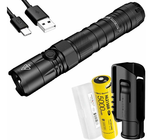 Nitecore Linterna Táctica P12 1200 Lúmenes Y Batería Recarga