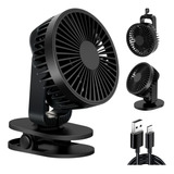 Ventilador De Escritorio Pequeño, Ventilador Usb Con 2 Bases