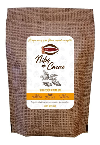 Nibs De Cacao Criollo Orgánico Grano Entero 1 Kg