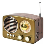 Radio Am/fm Bluetooth Usb Sd Retro Vintage Diseño M-161bt