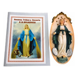 Virgen Milagrosa - Placa En Porcelana 12 Cm + Novena