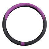 Cubre Volante 38cm Negro Con Violeta Para Corsa Meriva Celta