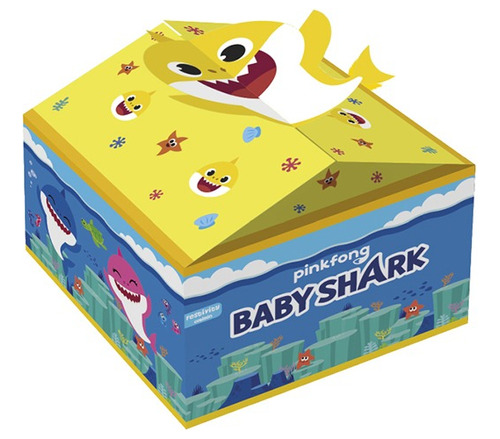 Caja Sorpresa Para Dulces Baby Shark 6u