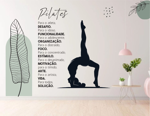 Adesivo Parede Joseph Pilates Boho Flor Pb32 - Personalizado