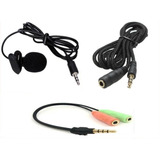 Kit Microfono De Solapa (trs)+extensión(trs)+adaptador(trrs)