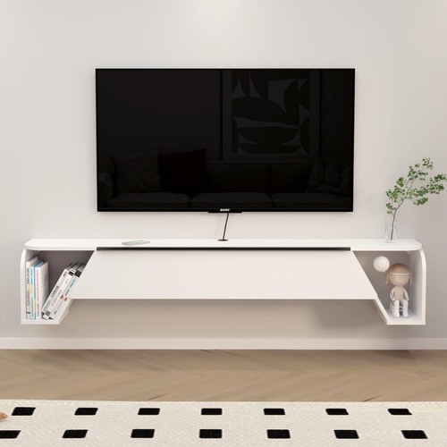 Bixiaomei Soporte Flotante Para Tv, Mueble De Tv Montado En.