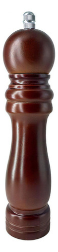 Moedor De Pimenta E Sal Em Madeira E Cerâmica 15cm - Kehome