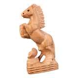 Estatua De Caballo De Madera Tallada A Mano, Estatuilla De