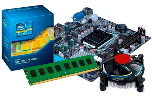Kit Upgrade I3 Intel 3.3 + Placa Mãe Intel H61 C/memória 8gb