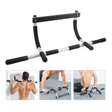 Barra Ejercicio Multifuncional Puerta Abdominales Flexiones Color Negro