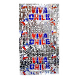 Adorno Mural Metalico Viva Chile 2x1 X1 Uni Color Variado
