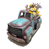 Maceta Para Coche, Nostalgia Vintage Pickup Truck Planta Mac