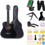 Guitarra Acústica Clásica De 38 In Con Funda Y Accesorios