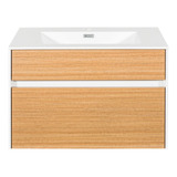 Mueble De Baño Sunset Con Lavamanos Café Teak 70x48x45cm