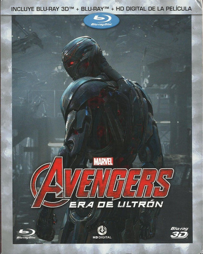 Avengers Era De Ultrón | Blu Ray 3d + Blu Ray Película Nuevo