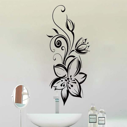 Vinil Decorativo En Forma De Flor Mod 1975-6