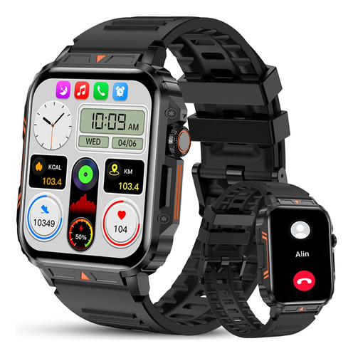 1.95 Reloj Inteligente Para Hombre Y Mujer Bluetooth Llamada