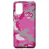 Funda Rosa Con Estampado De Camuflaje Para Galaxy S20+