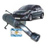 Silenciador Trasero Cola Cromada Peugeot 207 & 206 Reforzado