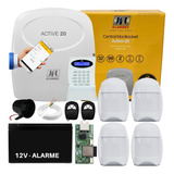 Kit Alarme Jfl Monitorado Aplicativo Active 20 + 4 Sensores