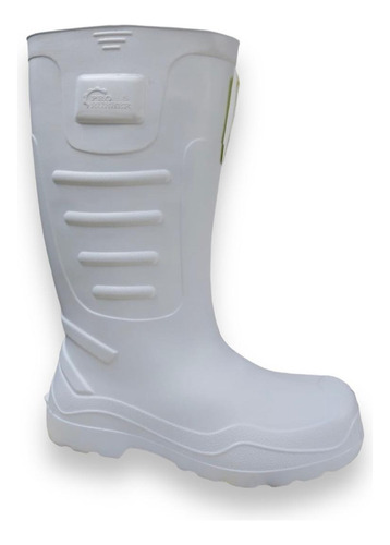 Bota De Hule, Ligera Para Trabajo, Titan Flexible Blanco