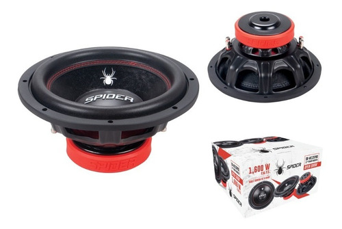 Subwoofer 12 1600w  800w Rms Doble Bobina Sr-w125pro Spider