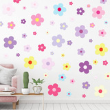 288 Piezas Y2k Lindas Pegatinas De Pared De Flores Coloridas