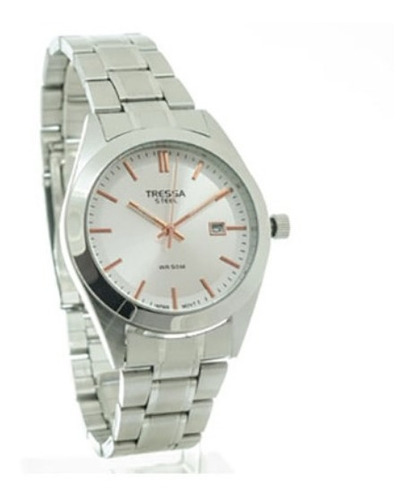 Reloj Tressa Hombre Date-h Acero Sumergible Calendario 