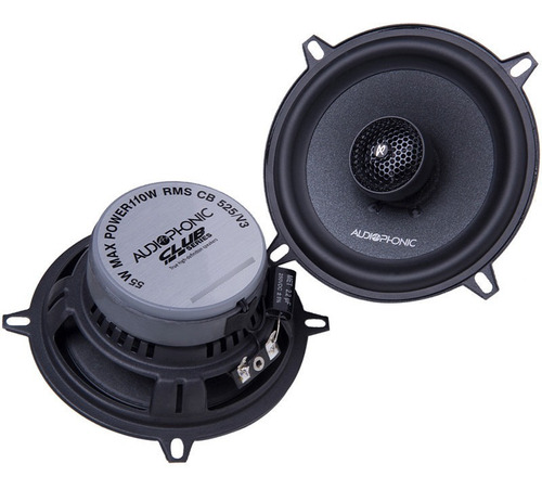 Kit Auto Falante Coaxial Audiophonic Club 5 Polegadas Cb525