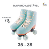 Patins Roller Infantil Adulto Quad 4 Rodas Ajuste De Tamanho