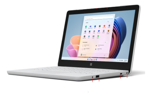 Laptop Microsoft Surface Se Intel Celeron 8gb 128g Kf8-00001 Color Glacier