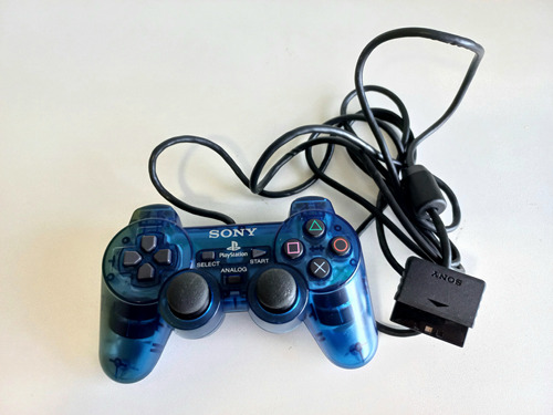 Controle Dualshock 2 Original Azul Série A Ps2